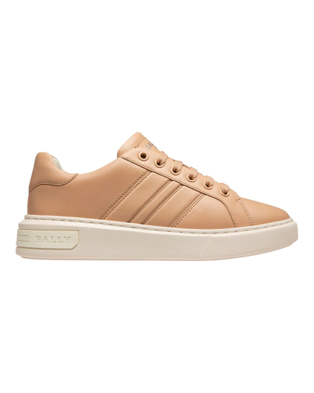 Женские однотонные кроссовки Bally Mandye 6238694 Corda Calf, бежевый