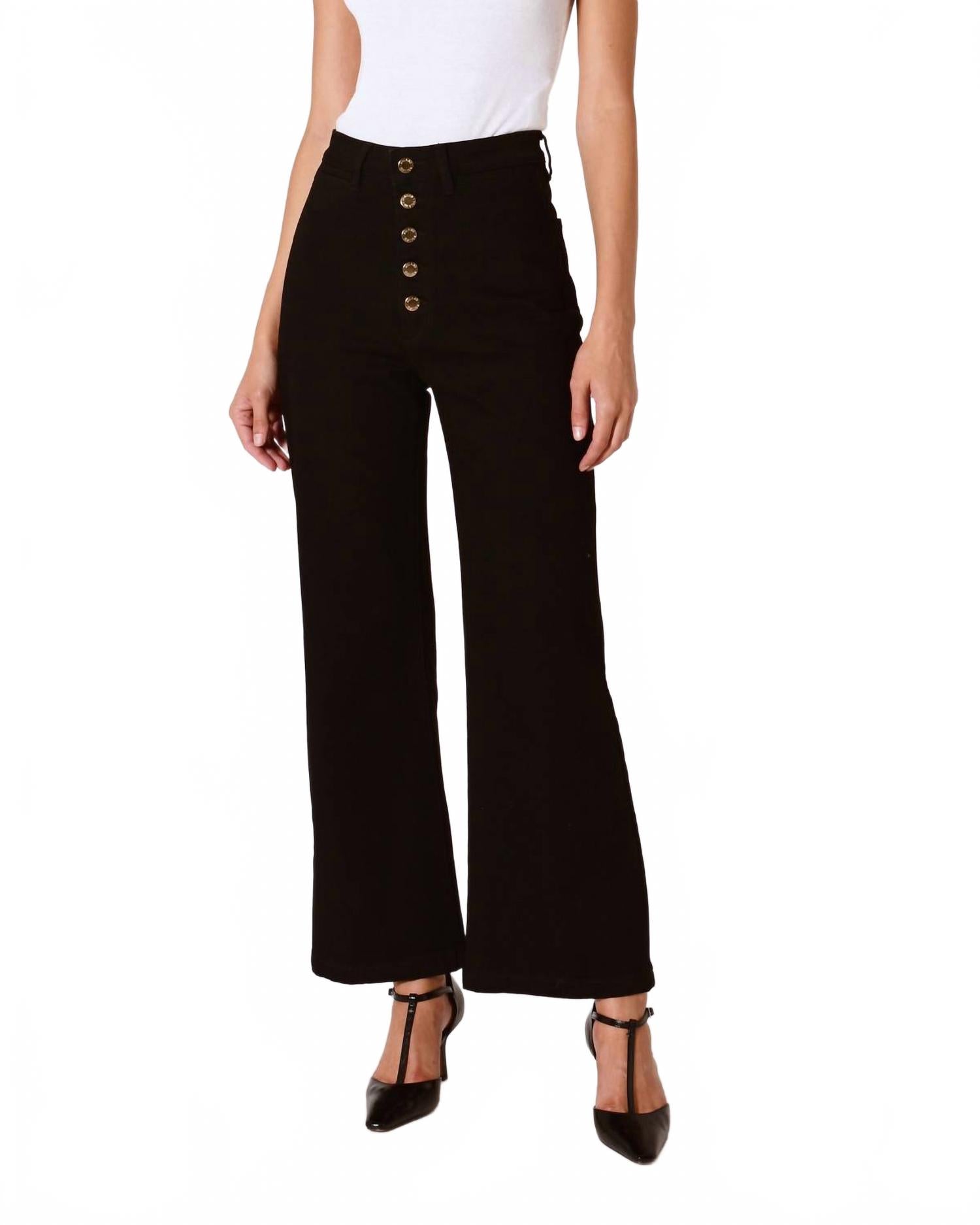 

Черные матросские джинсы в Париже ROLLA'S, paris black