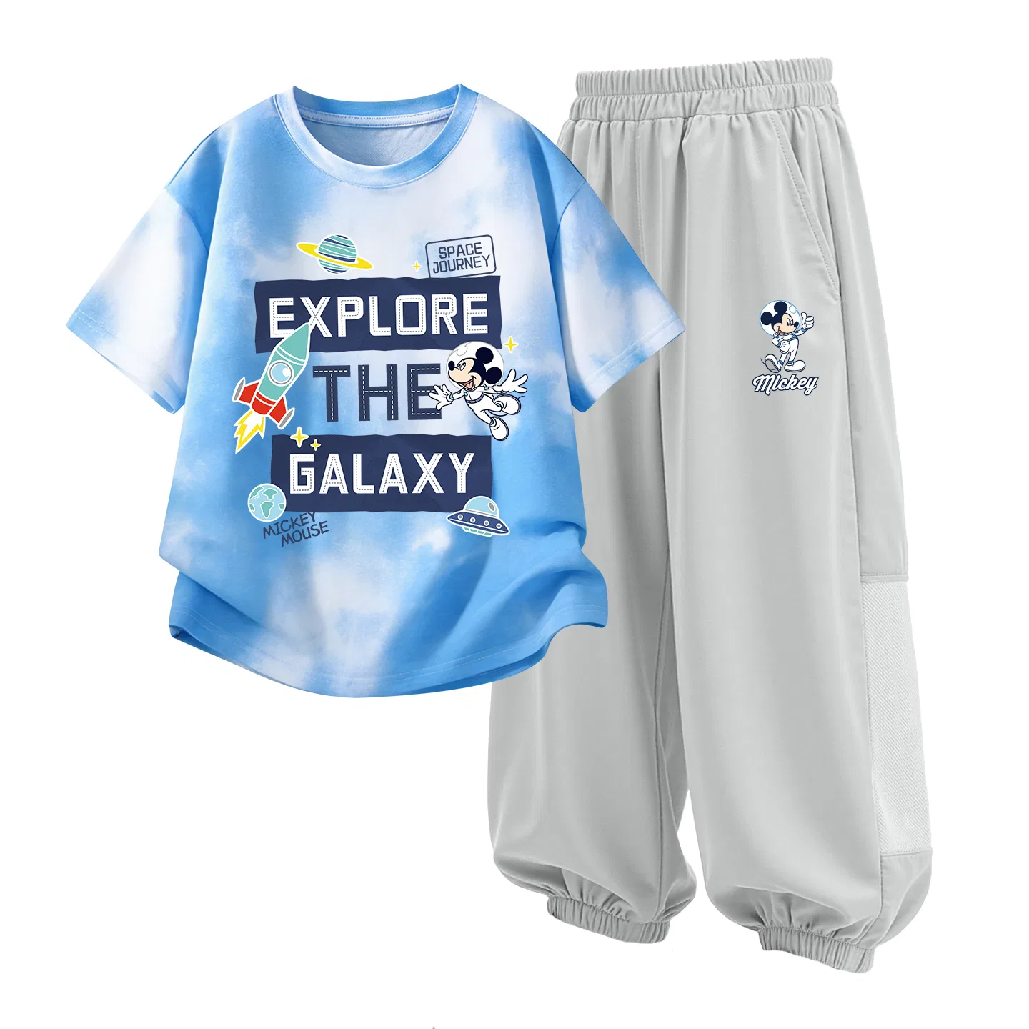 Детский спортивный костюм Casual Sportswear 2 Piece Set Disney, Di Space Chi Twilight Blue+Di Astronaut K Misty Gray