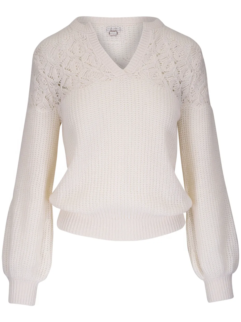 

Свитер с цветочным узором Agnona, белый