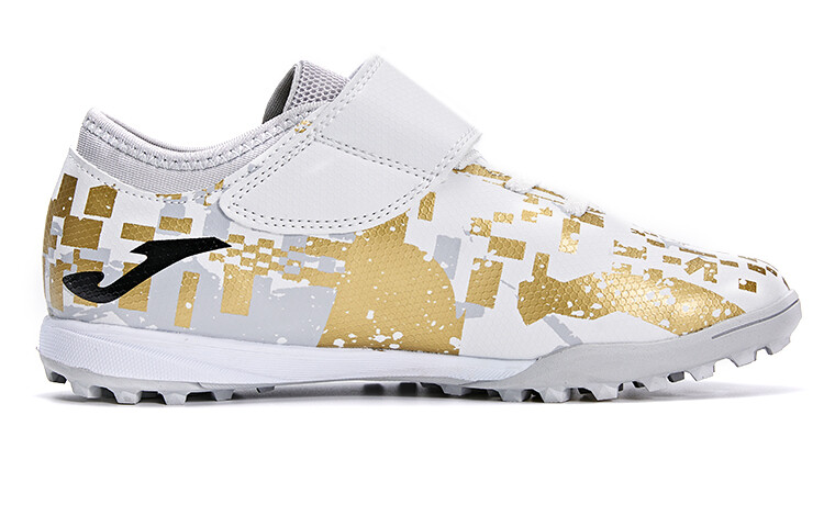 Детские футбольные бутсы Kids Low-top White/Gold Joma, белый — фото 2