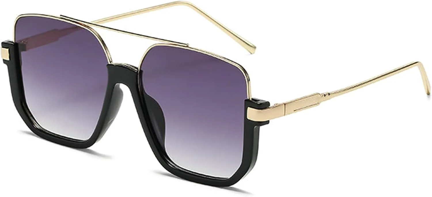 

Солнцезащитные очки Willochra в стиле ретро, ​​популярные, большие, для женщин и мужчин, квадратные, полуободковые, модные в стиле 70-х, в стиле «пилот», C4