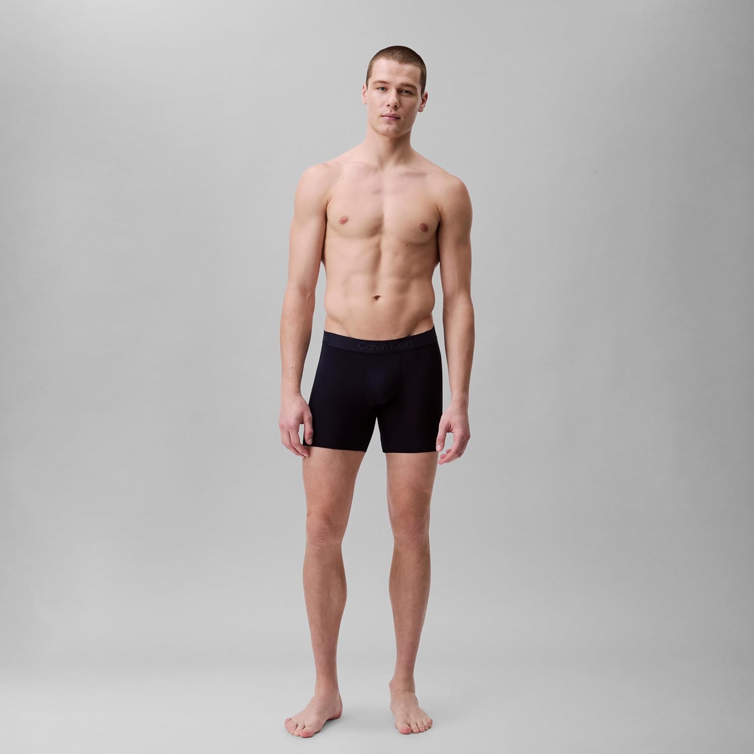 Комплект из 3-х трусов-боксеров Calvin Klein Mens Ultra Soft Modern Modal, Black, Shoreline, Grey Heather — фото 2