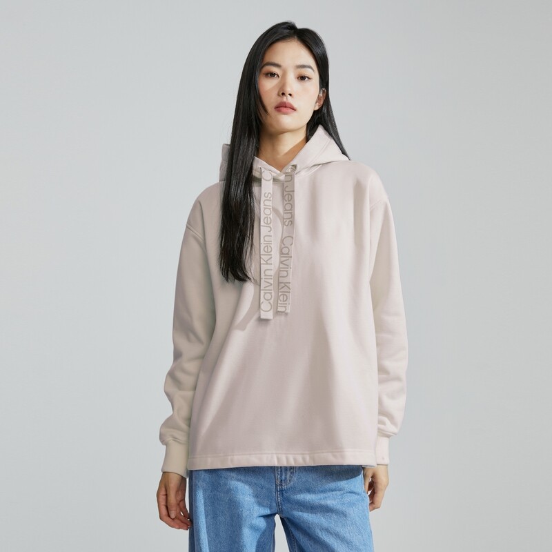 Толстовка женская YBI - молочно-белый Calvin Klein — фото 3