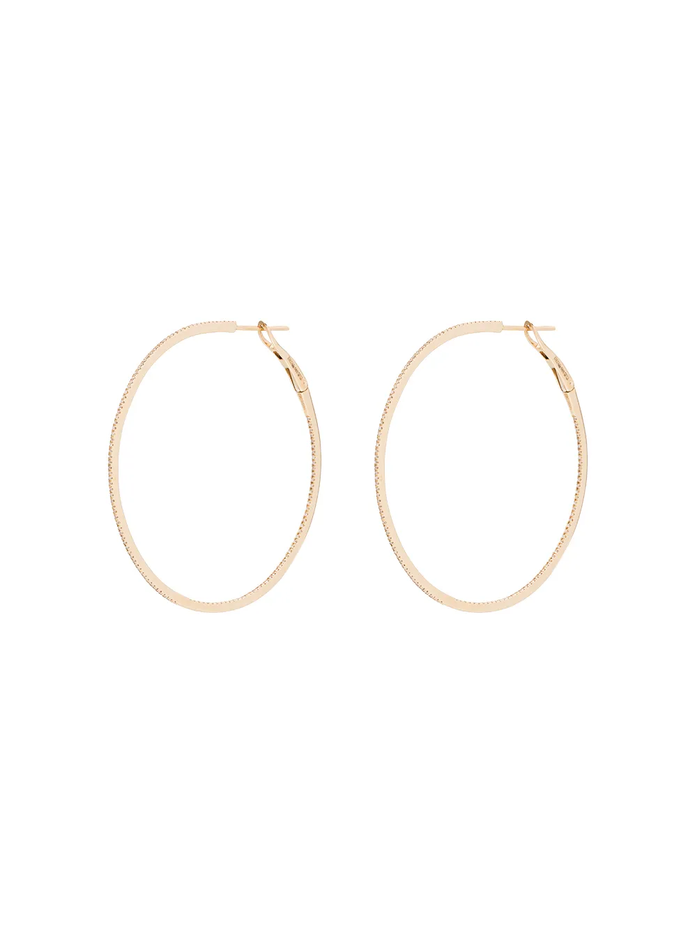 

Золотые серьги-кольца Vela с бриллиантами Dana Rebecca Designs, золотой