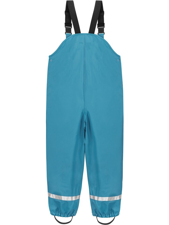 Дождевые брюки Normani Outdoor Sports Kinder Regenhose mit Hosenträgern „Skjolden“, светло-синий — фото 3