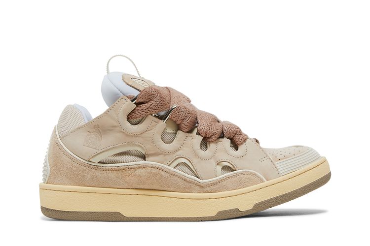 

Кроссовки Lanvin Curb Sneakers Nude, коричневый