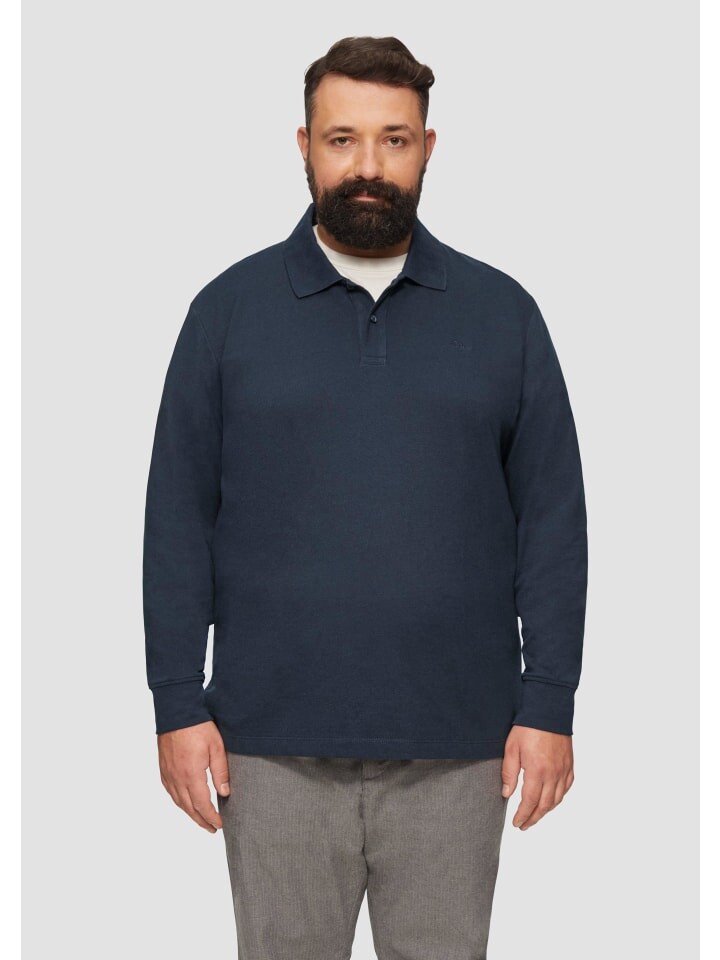 

Футболка s.Oliver Polo-Shirt langarm, синий