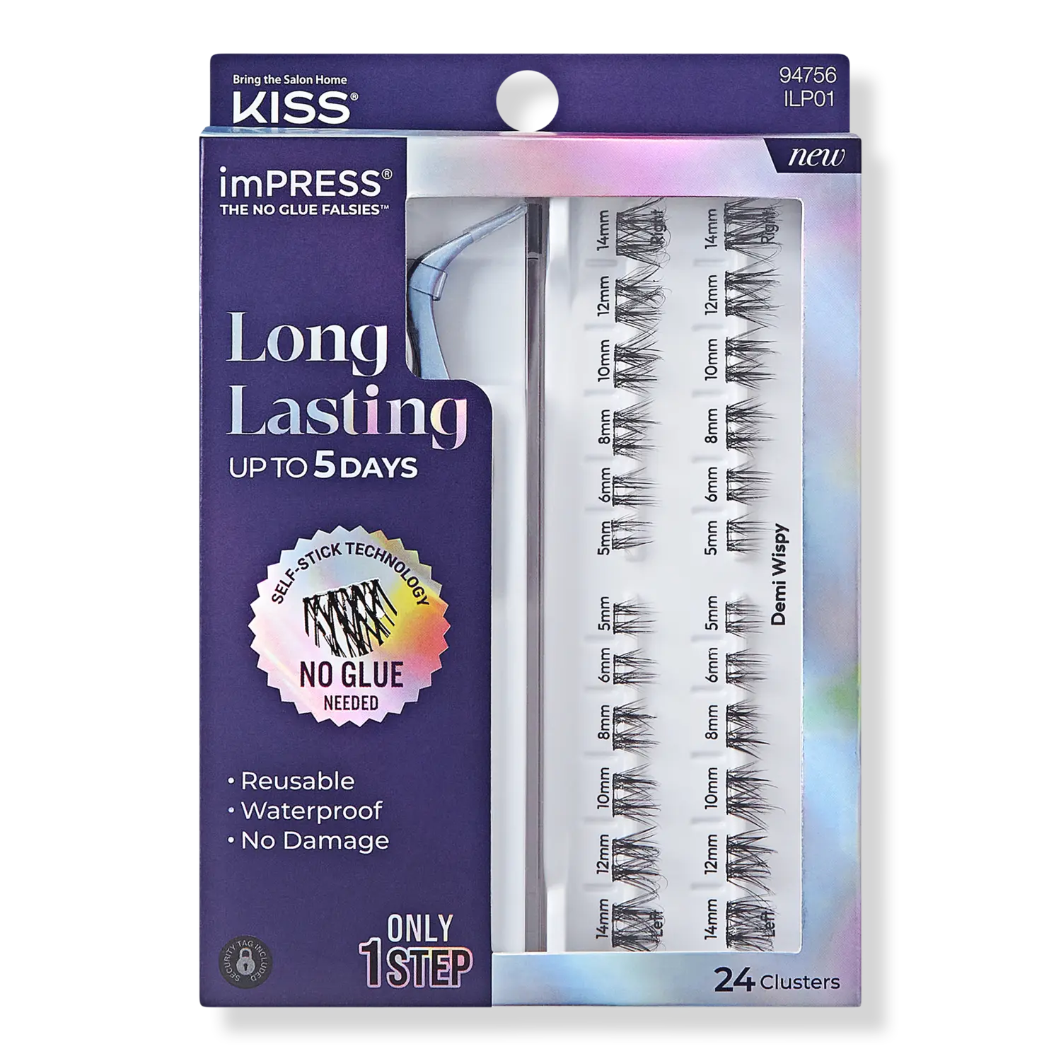 

Накладные ресницы imPRESS длительного действия Kiss, Demi Wispy