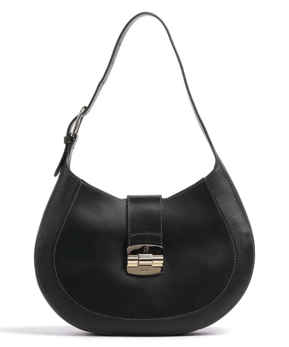 

Сумка-ведро Club 2 M из зерненой кожи Furla, черный