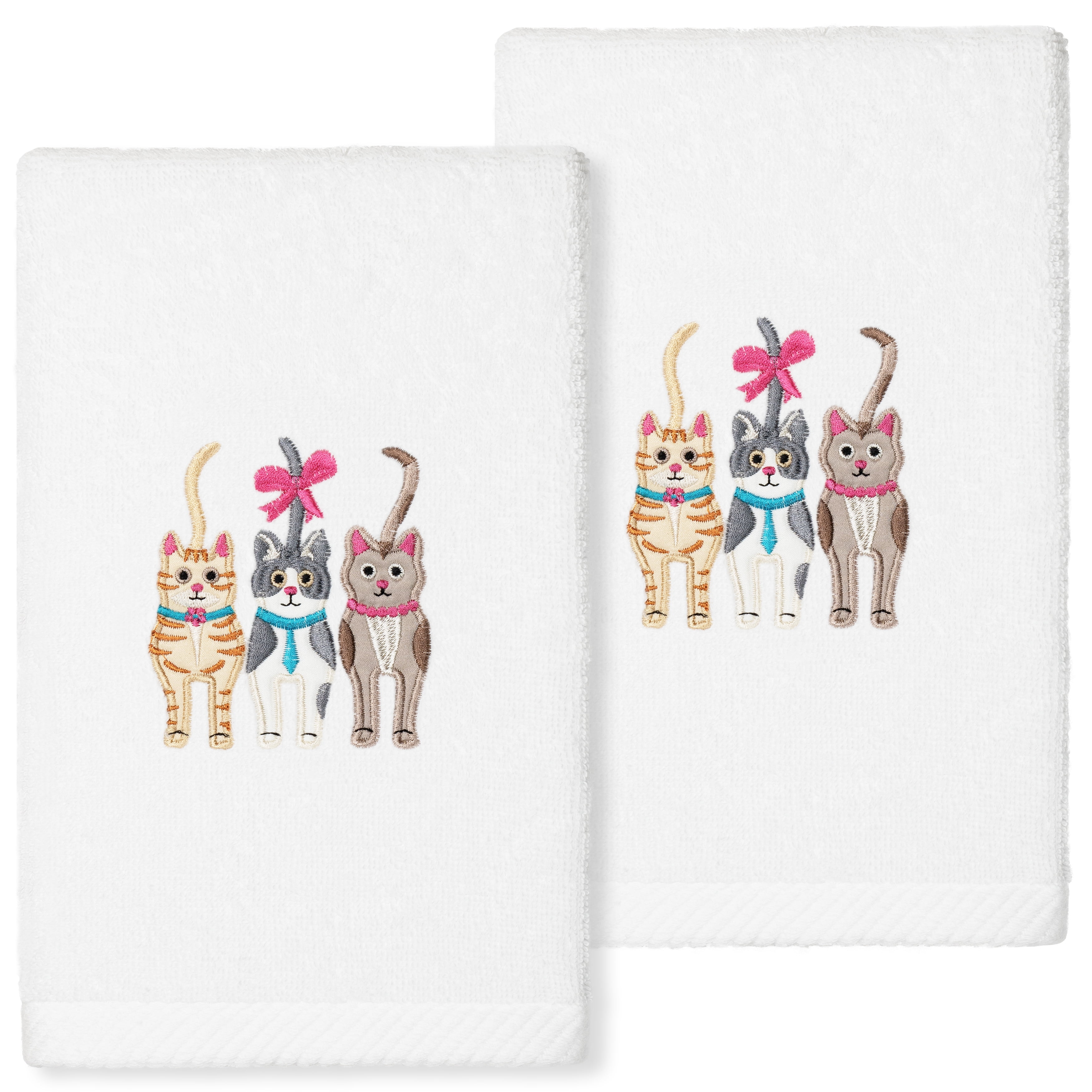 

Полотенца для рук Linum Home Textiles Cats, белый