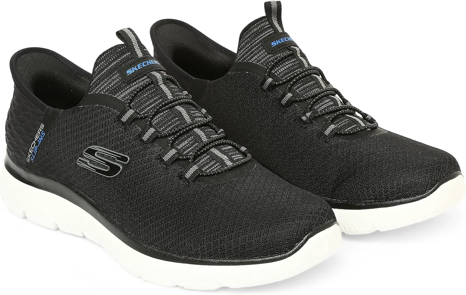 Мужские кроссовки Skechers Summits - высокие слипоны, черный — фото 3