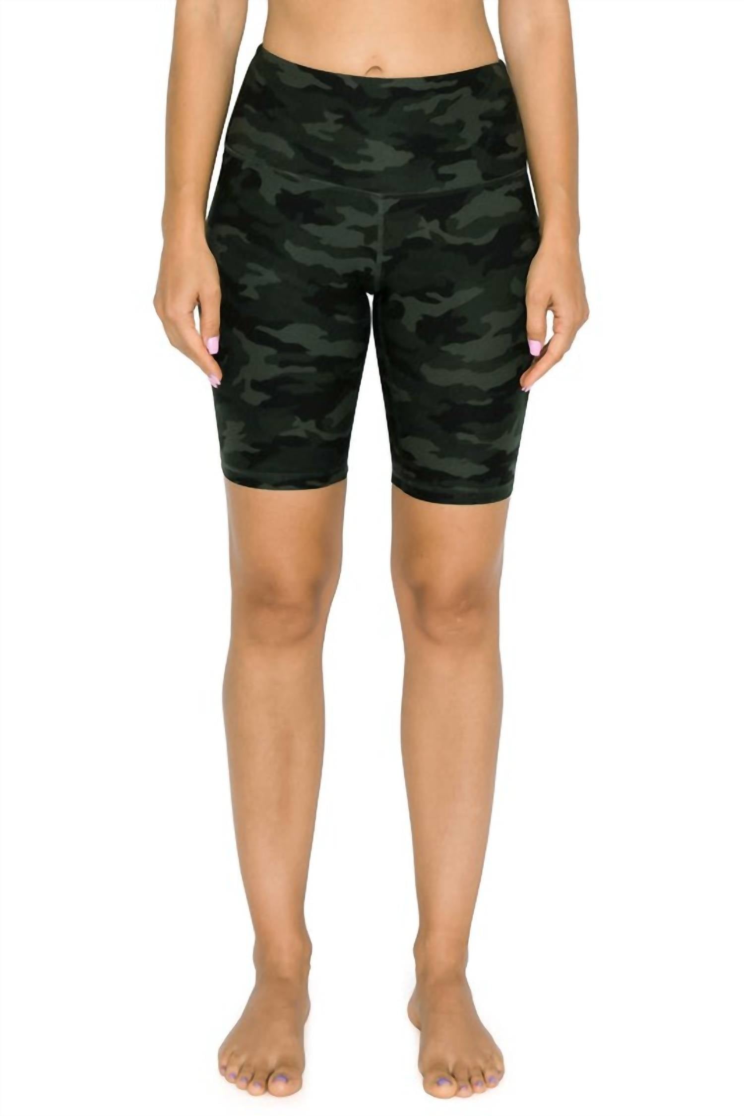 

Велосипедные шорты с высокой талией в камуфляжной расцветке LOVE IT, камуфляж