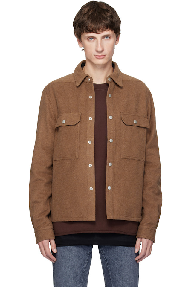 

Укороченная рубашка Orange Concordians Rick Owens Drkshdw, Rust