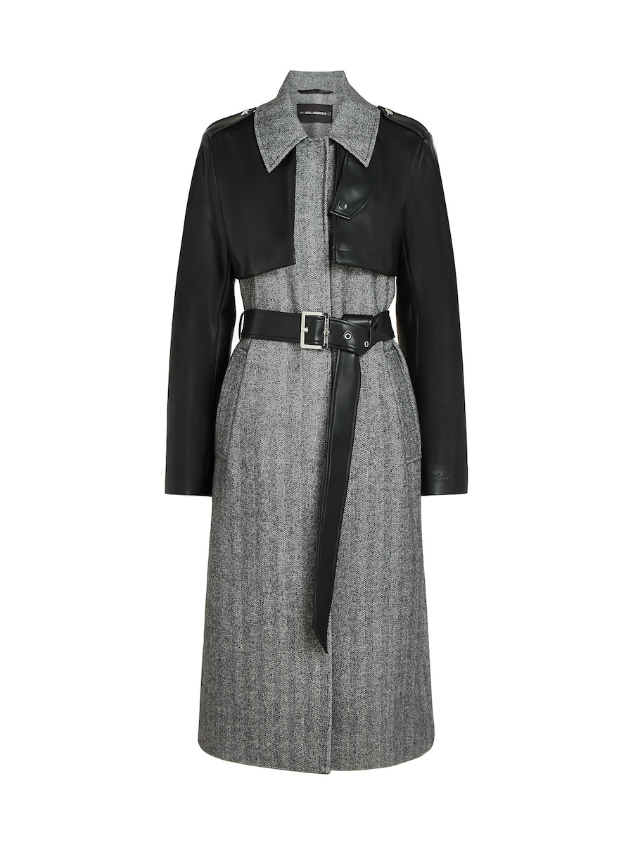 

Пальто межсезонное Karl Lagerfeld, серый