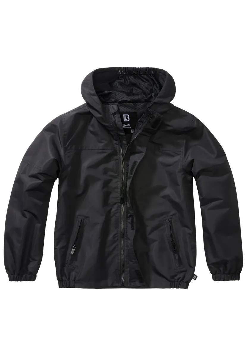 

Всепогодная куртка Brandit " Brandit Men's Kids Summer Windbreaker Frontzip" (1 шт.), с капюшоном, черный