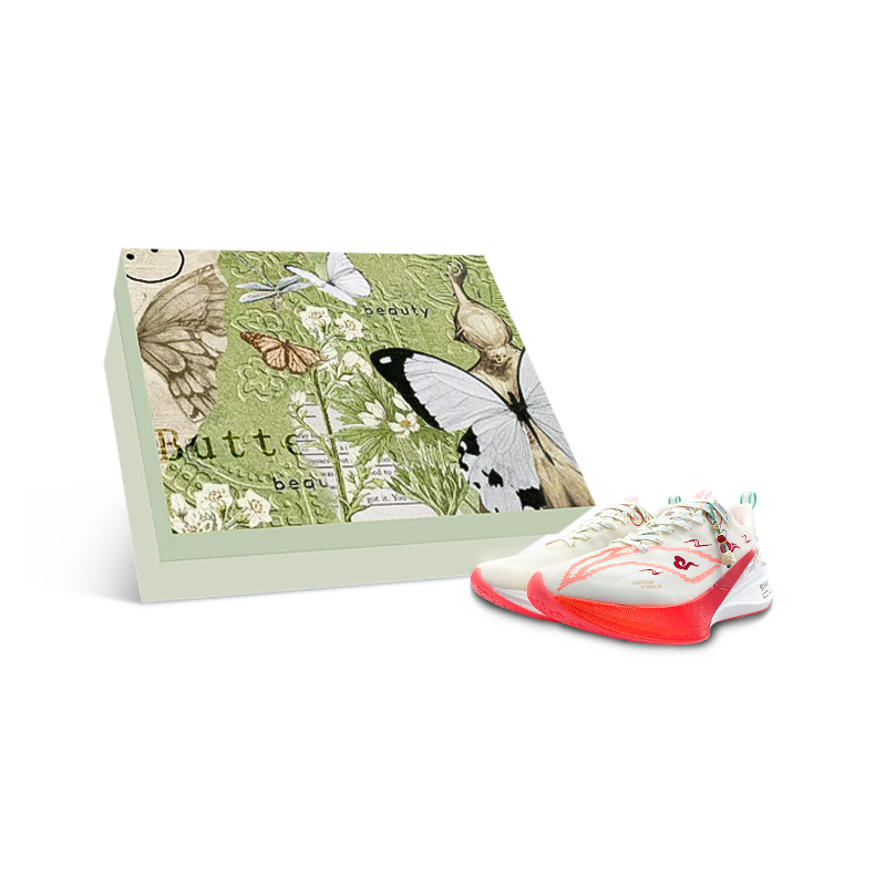 

LINING Кроссовки для бега Red Hare 8PRO мужские, низкие, белые/красные