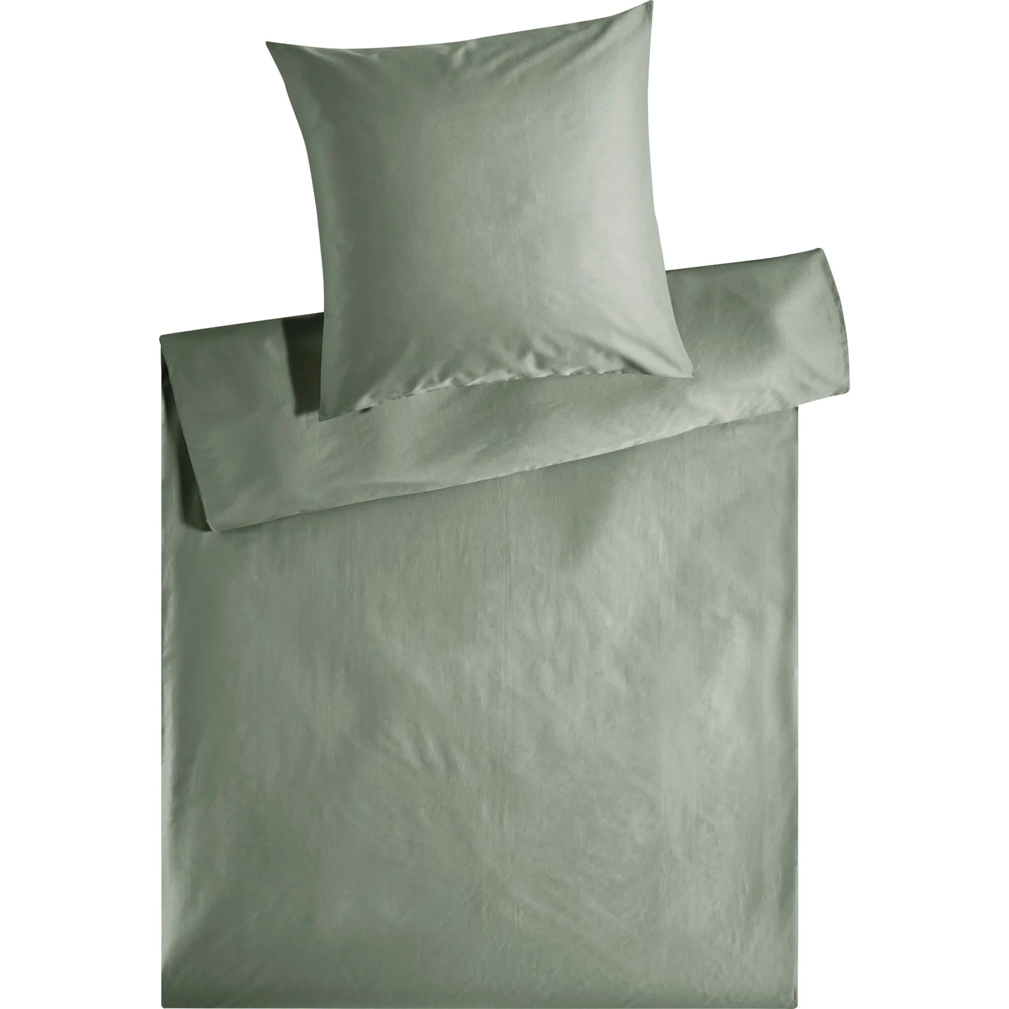 

Постельное белье «Edel-Satin Uni размером 135x200, 155x220 или 200x200 см», постельное белье из хлопка атласного качества, однотонное постельное белье Kneer, цвет lagune