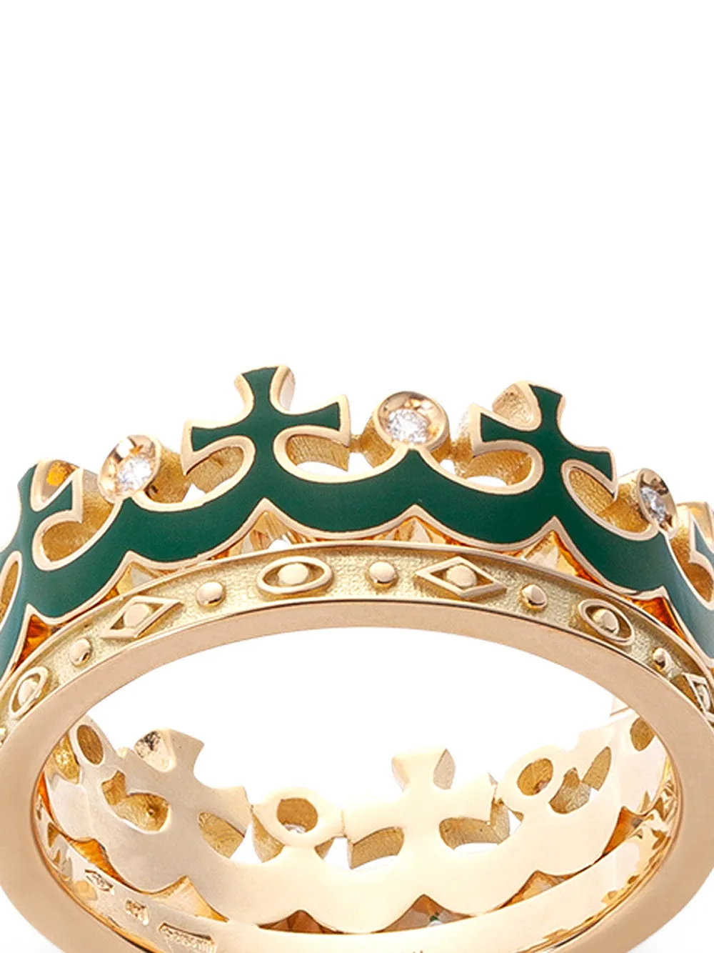 Кольцо Royal из желтого золота с бриллиантами Dolce & Gabbana, золотистый — фото 3