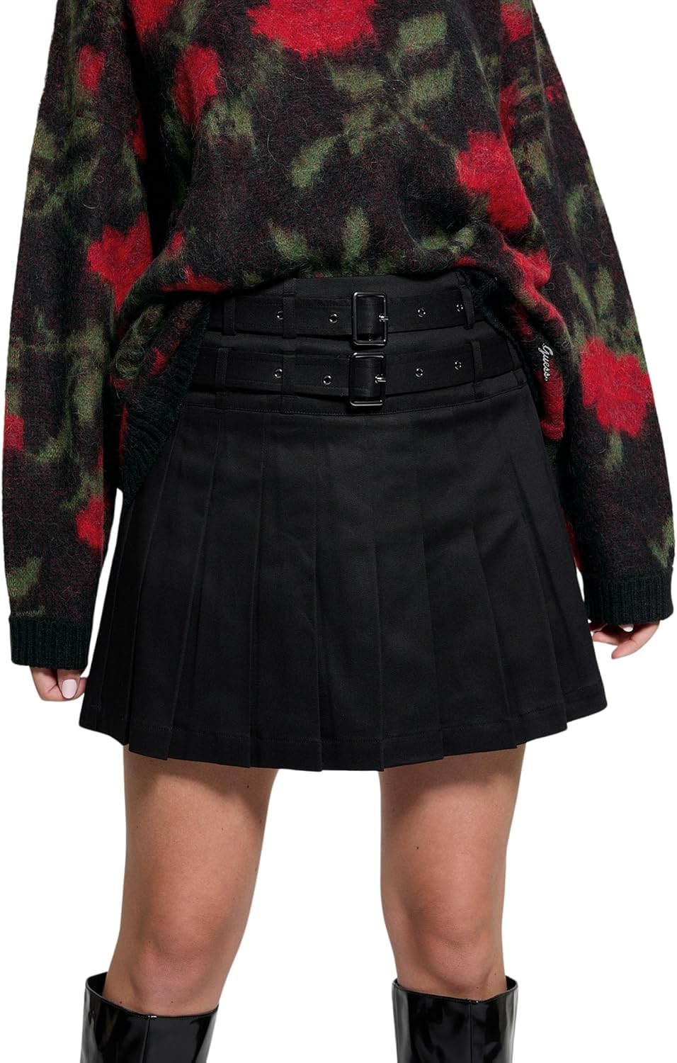 

Юбка плиссированная GUESS Women's Eco Reeva, Jet Black