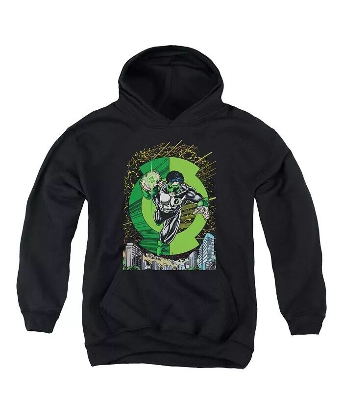 

Толстовка с капюшоном для мальчиков Gl 51 Cover Pull Over / Толстовка с капюшоном Green Lantern, черный