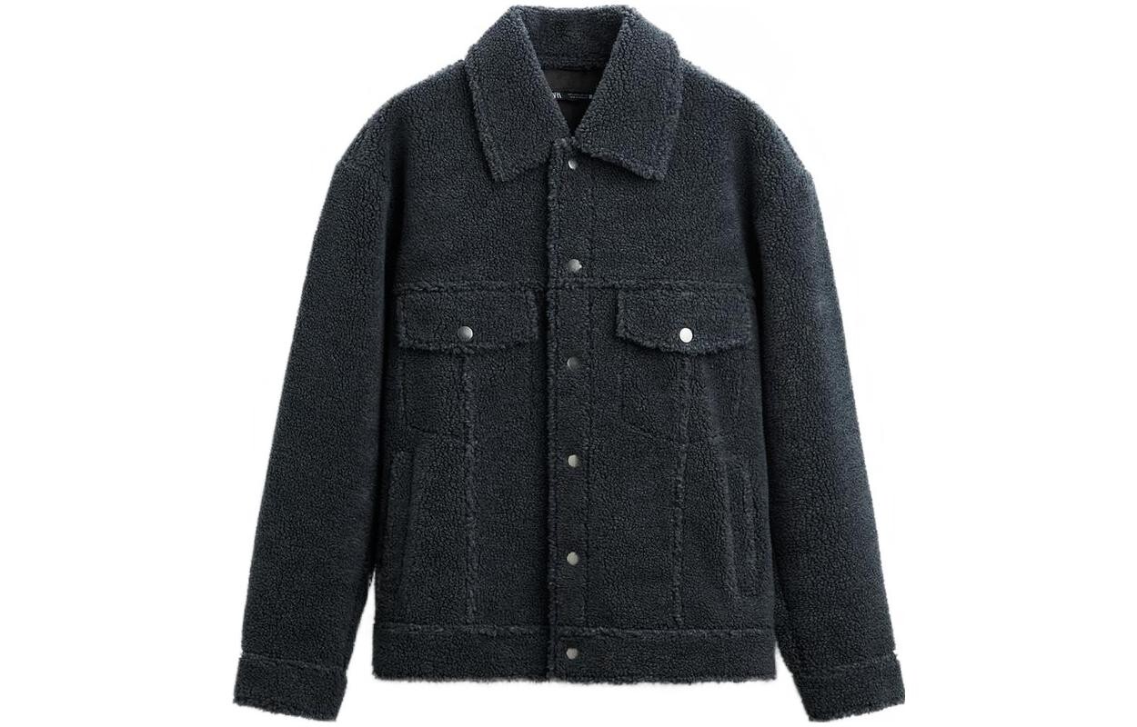 

Куртка мужская синяя/серая Zara, синий/серый