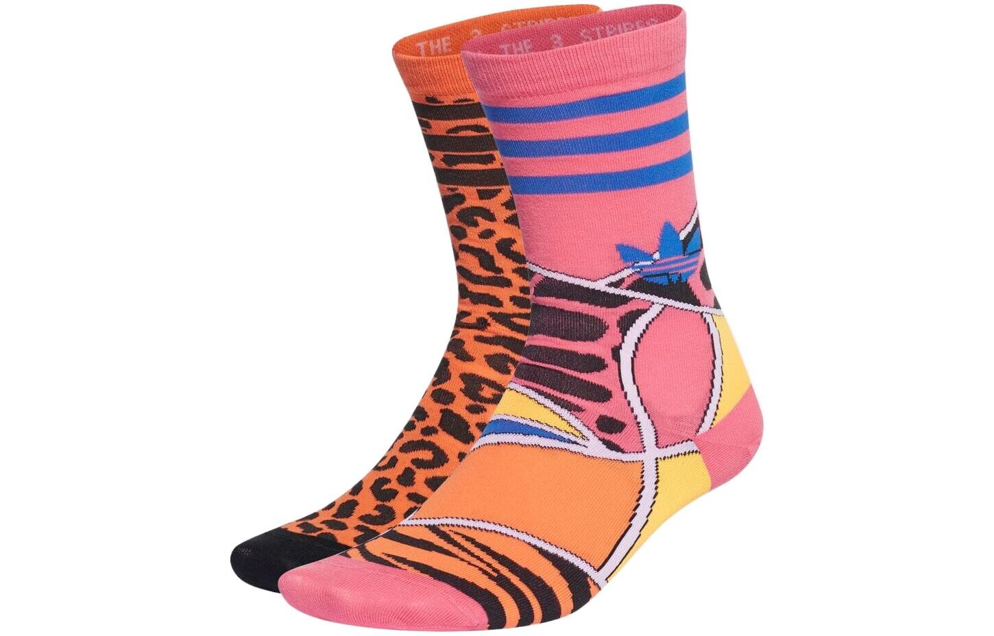 

Женские носки до середины икры Adidas Originals, цвет 1 double (color)