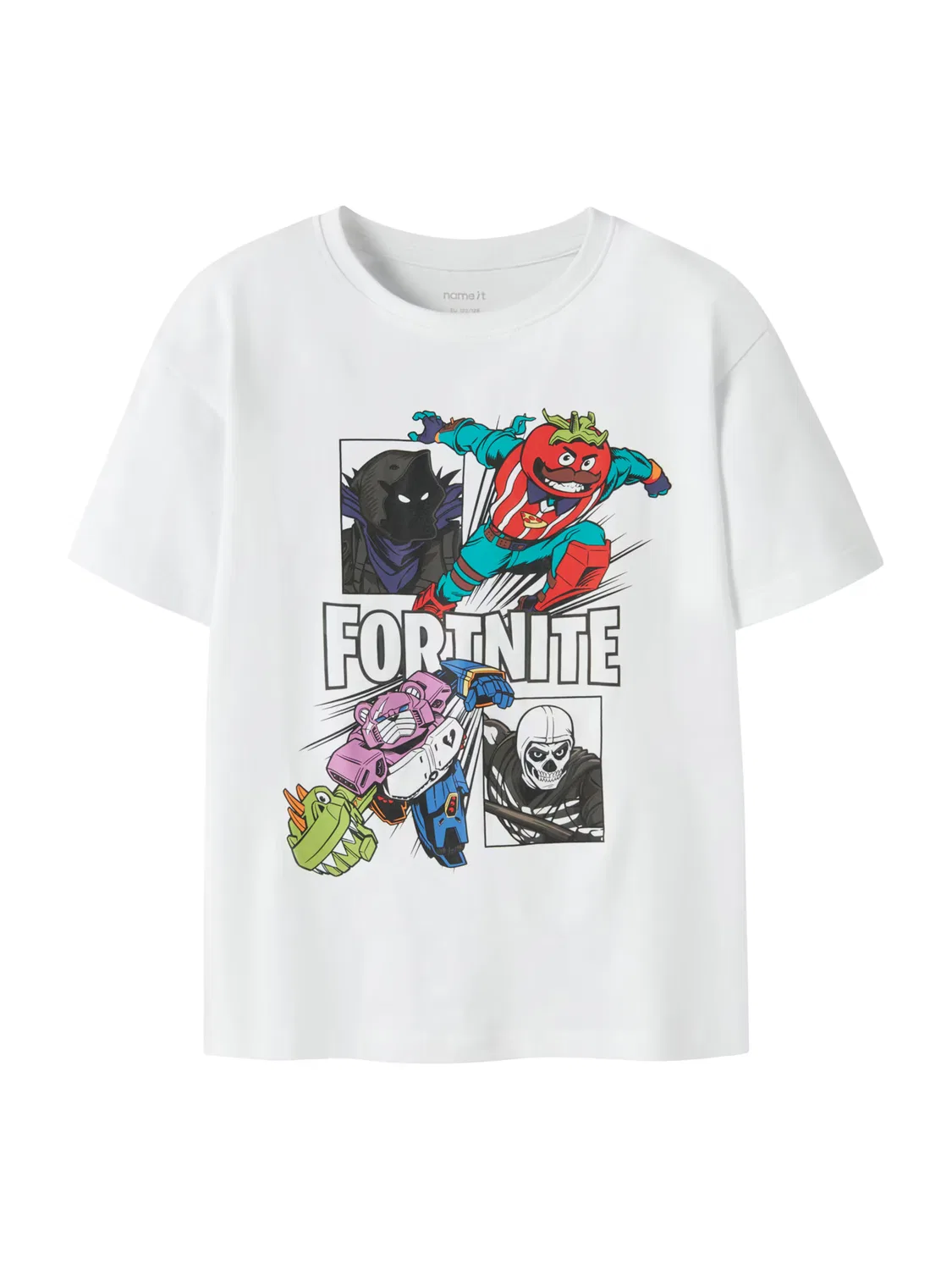 Футболка 'NKMAmbrose Fortnite' Name It, White