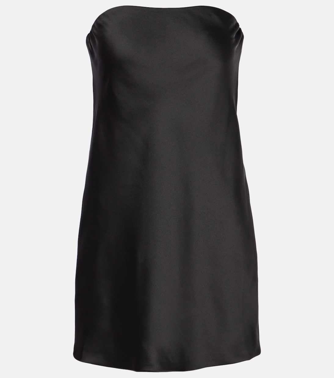 

Мини-платье из креп-сатина Norma Kamali, черный