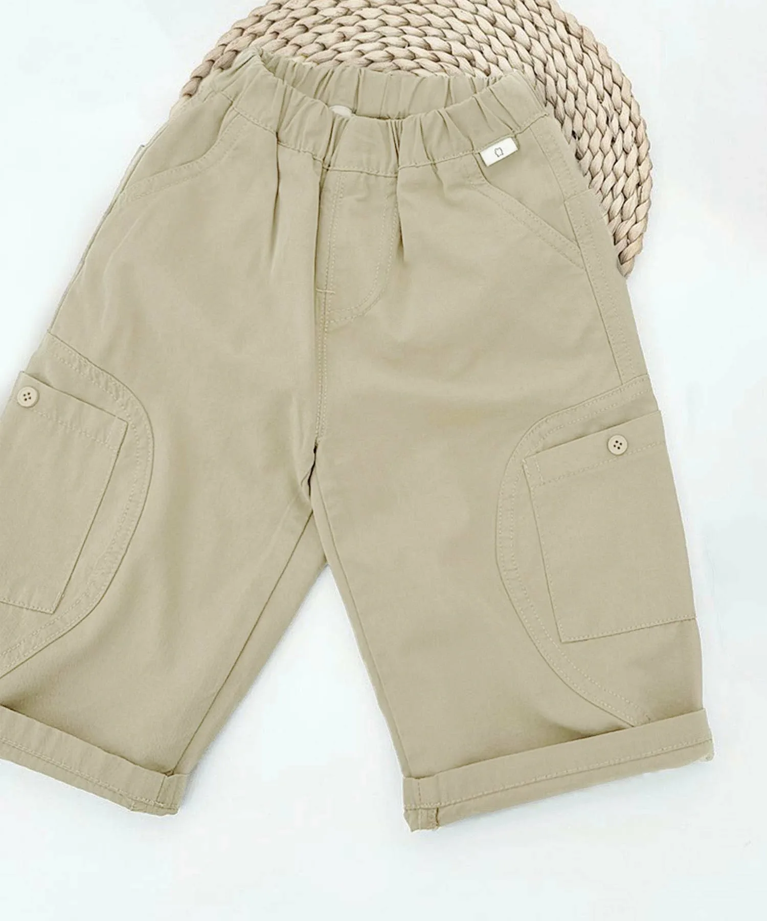 Брюки с множеством карманов Aimoha Kids, beige