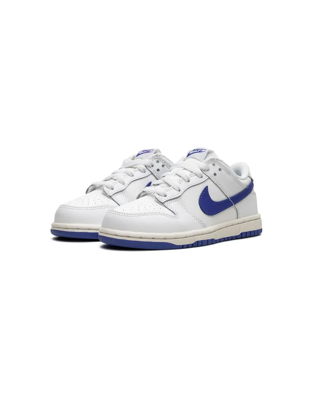Низкие кроссовки Dunk в расцветке «Summit White/Hyper Royal» Nike Kids, белый — фото 3
