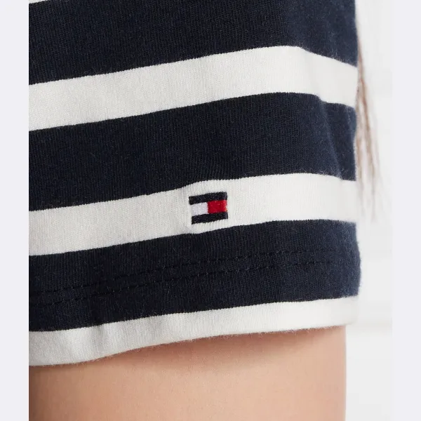 Футболка стандартного кроя c-nk ss с золотой пуговицей Tommy Hilfiger, синий — фото 4