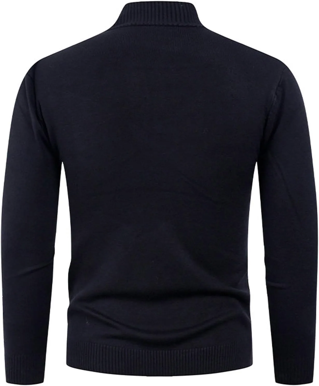 Свитер-полузип мужской с длинным рукавом, Casual, Slim Fit — фото 4