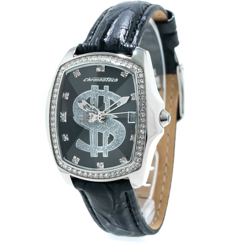 

Женские часы Chronotech Leather, черный