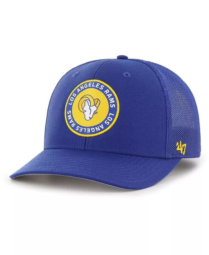 

Мужская бейсболка Royal Los Angeles Rams представляет гибкую кепку '47 Brand