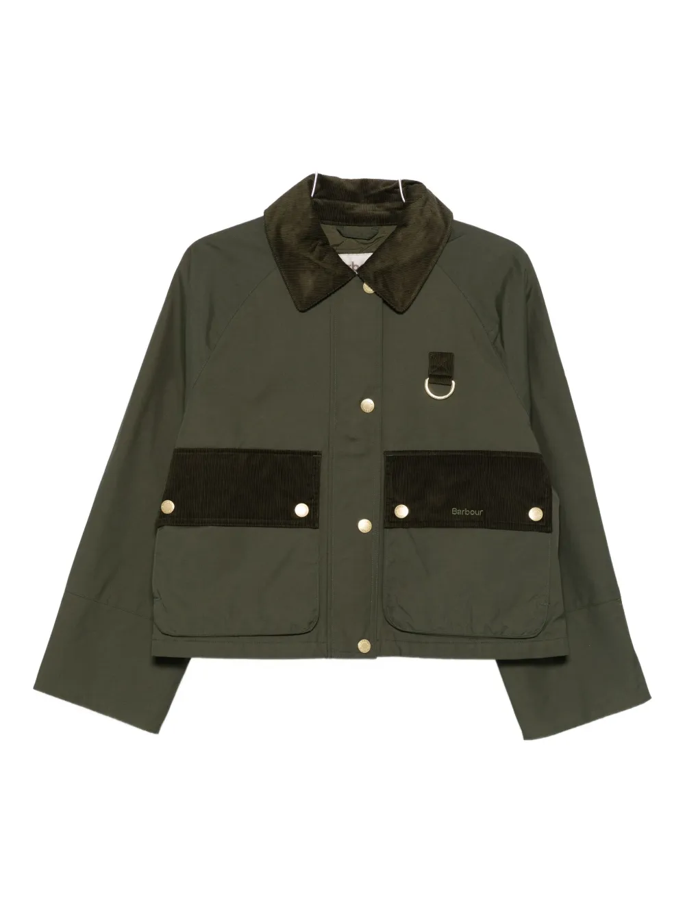 

Пиджак с вельветовым воротником и пуговицами Barbour, зеленый