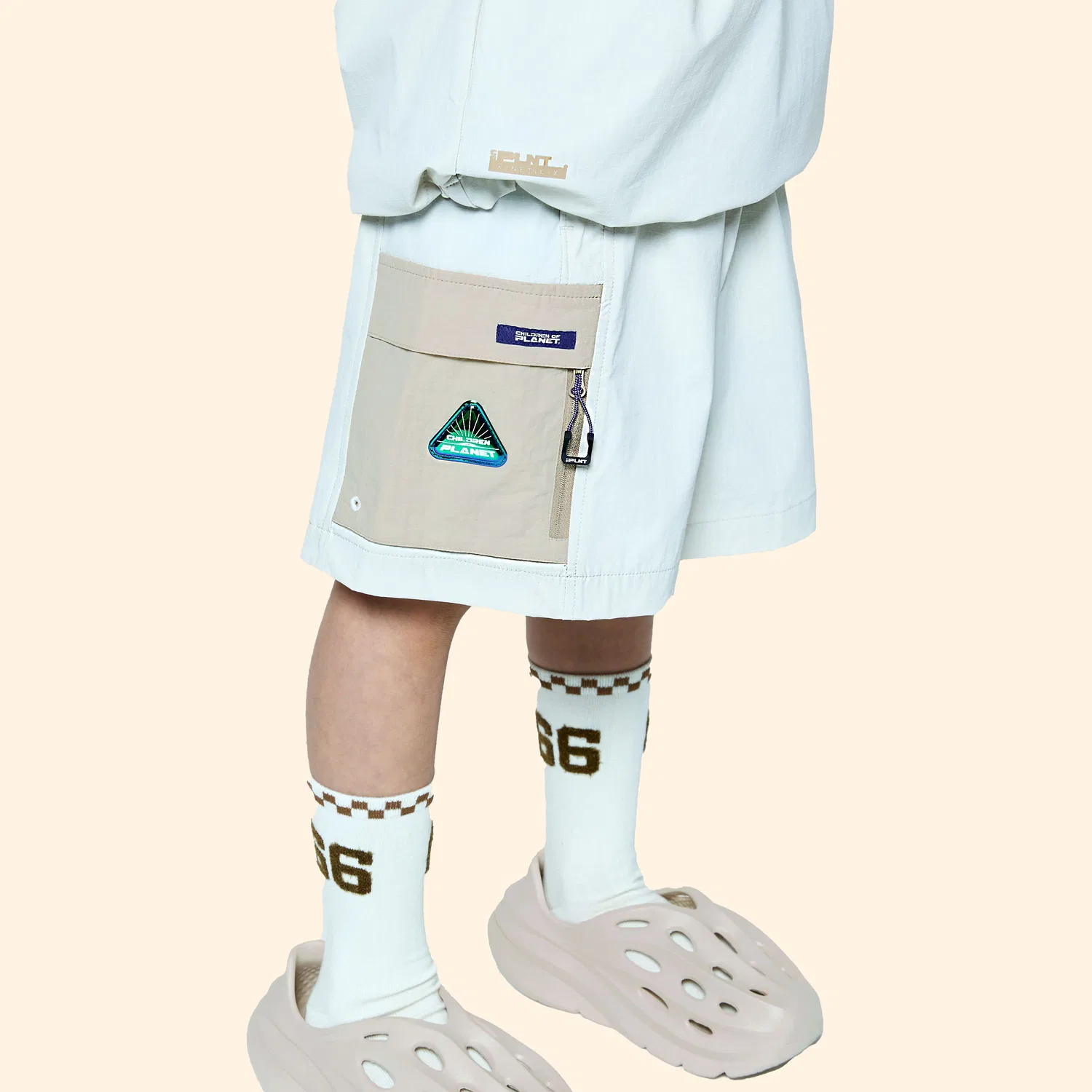 Детские шорты Zeta Active Uniform песочного цвета от Children Of Planet