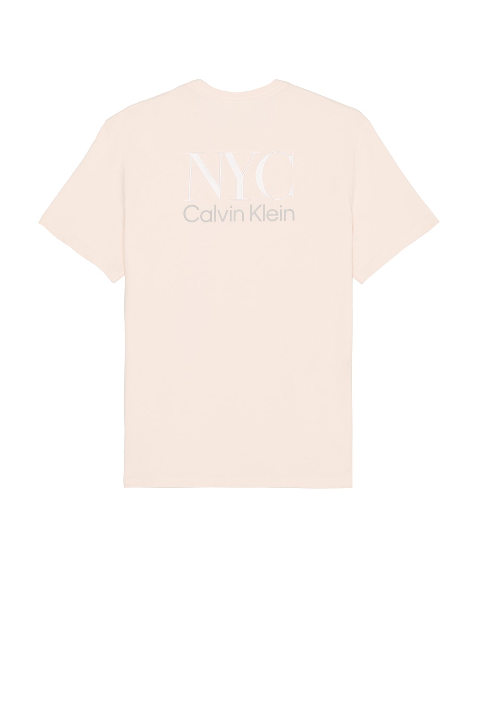 

Футболка с вышивкой на спине "Нью-Йорк" Calvin Klein, silver peony