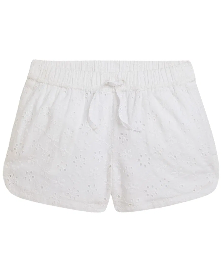 Детские хлопковые шорты с перфорацией, размеры 2T-6X Polo Ralph Lauren, белый