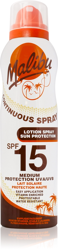 

Защитный спрей непрерывного действия SPF 15 Malibu, 175 мл