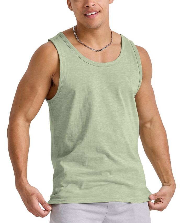 

Мужская майка Originals Tri-Blend с круглым вырезом Hanes, цвет Green 1