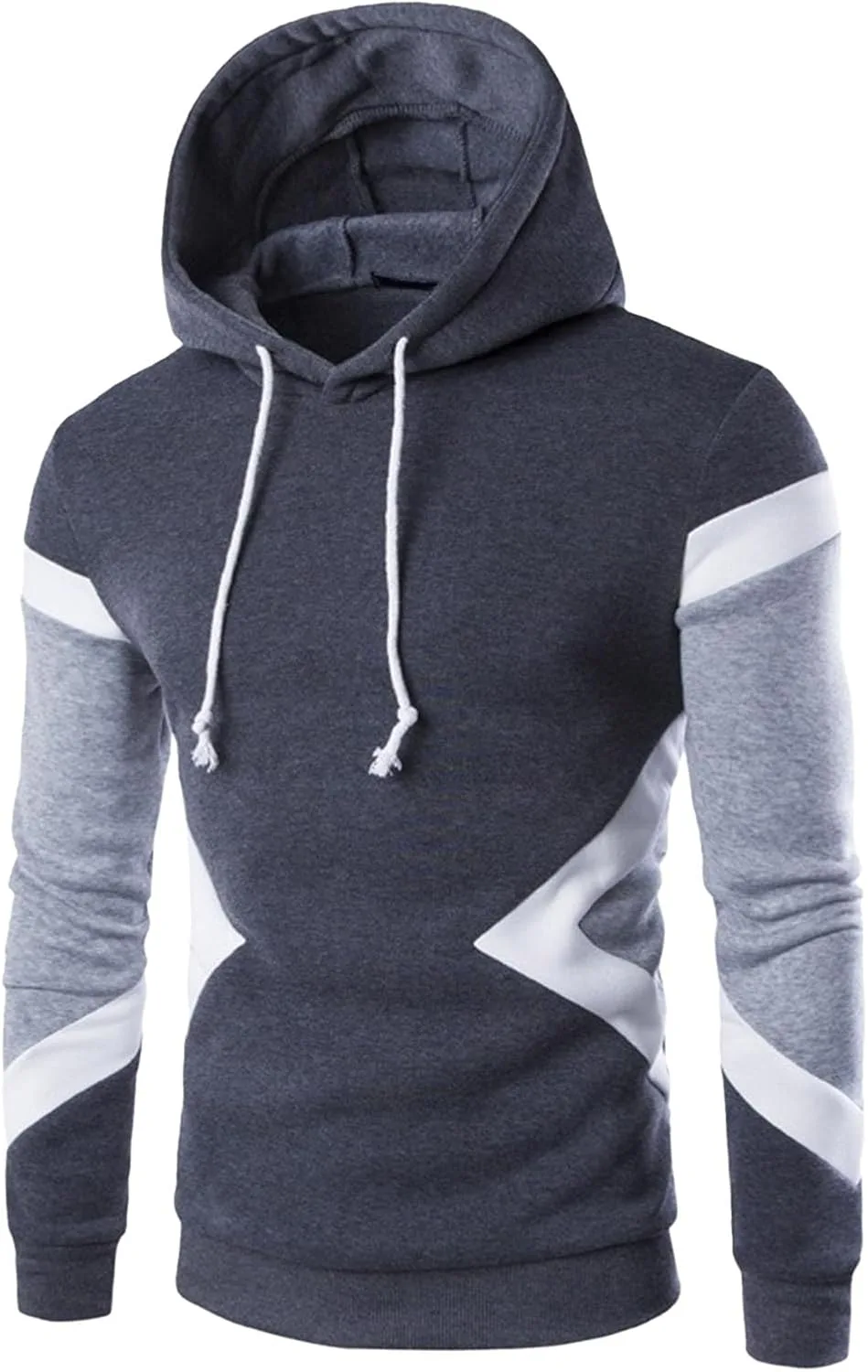 

Мужская худи с цветными блоками из флиса Kassercny