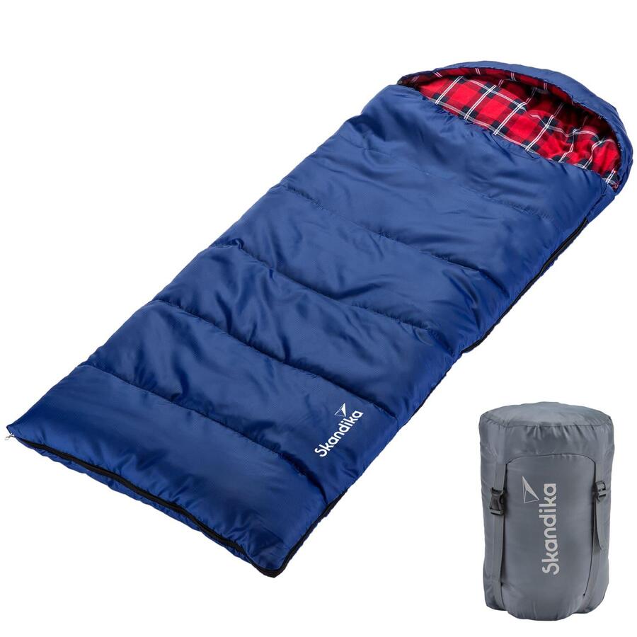 

SKANDIKA Детский спальный мешок Dundee Junior — двусторонняя молния — внутренний карман на липучке