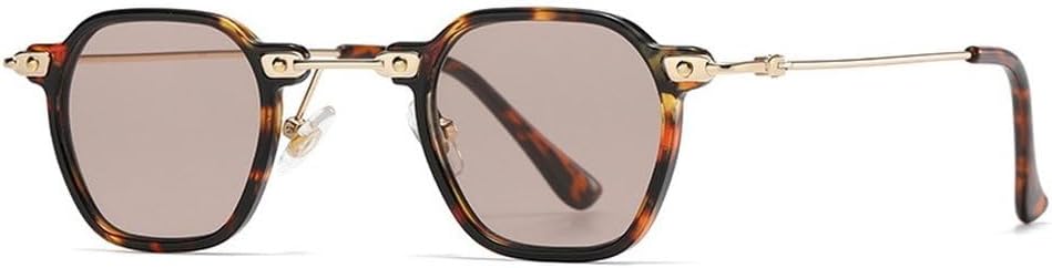 

Популярные модные маленькие квадратные женские солнцезащитные очки в стиле ретро с заклепками, мужские солнцезащитные очки с прозрачными градиентными линзами SKFGNX, Leopard Light Brown