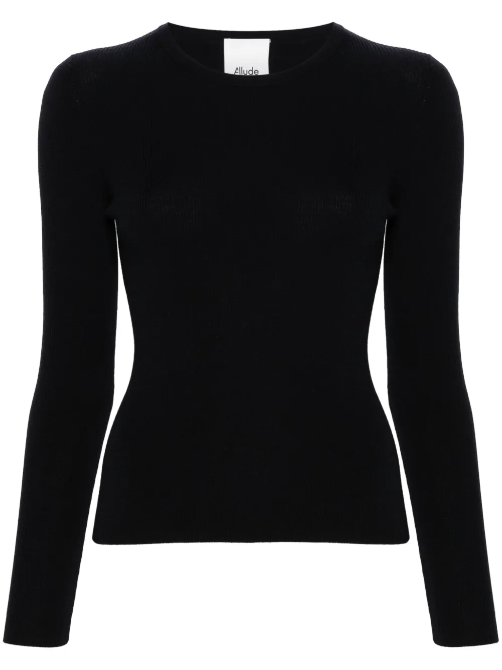 

Шерстяной джемпер с вырезом-лодочкой ALLUDE, синий