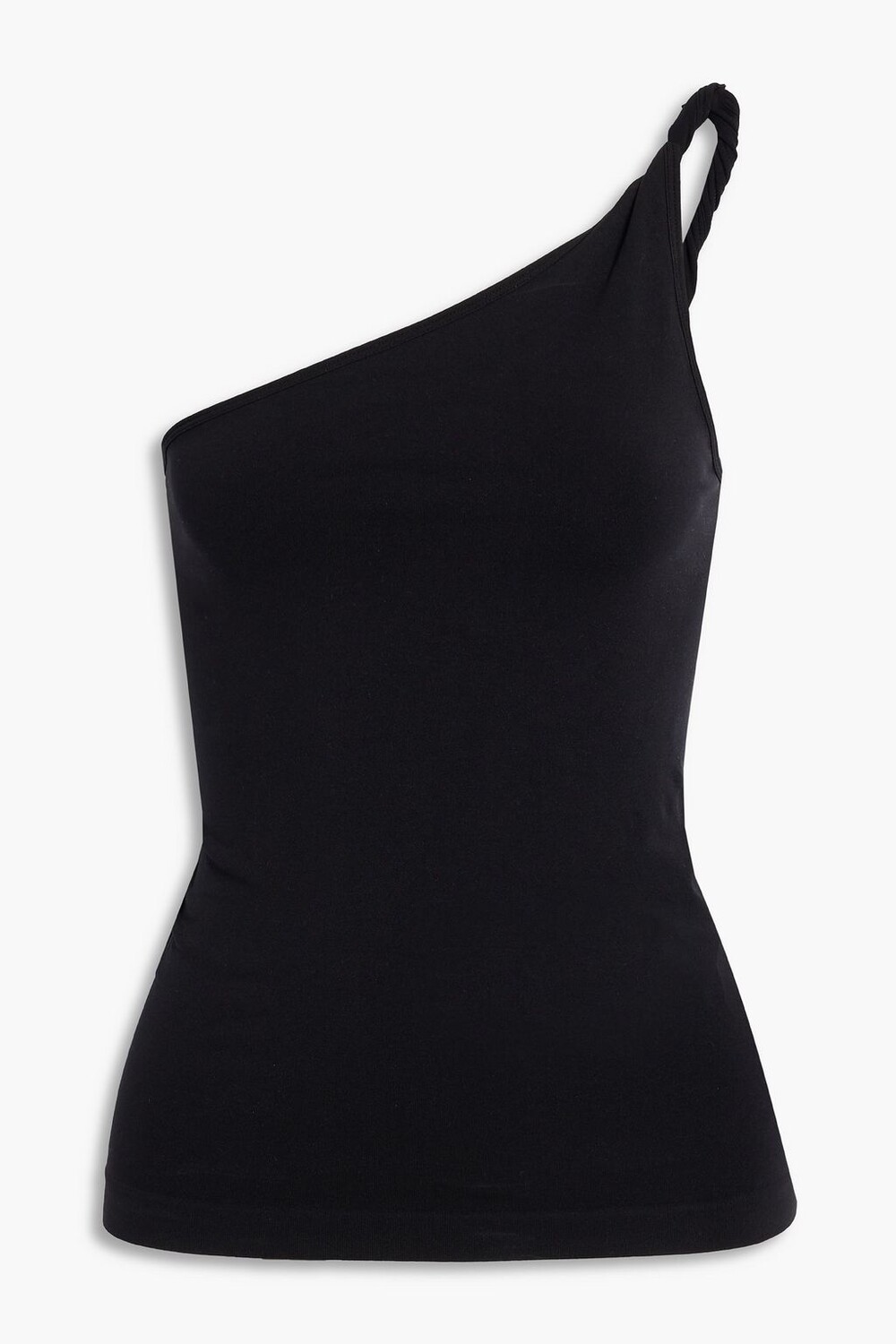 

Топ на одно плечо из эластичного джерси HELMUT LANG, черный