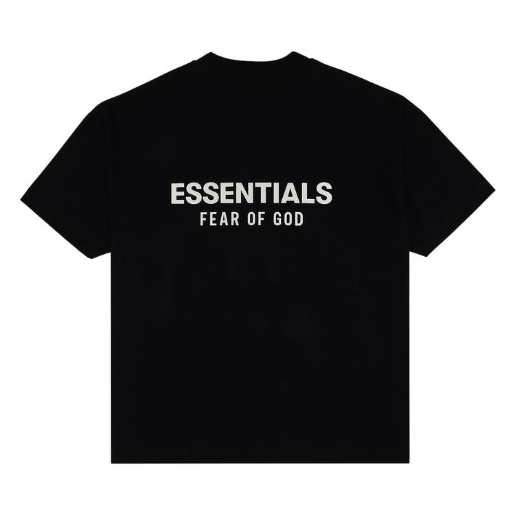 Футболка Fear of God Essentials Classic Fit T-Shirt 'Jet Black', черный — фото 2