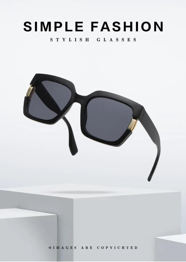 

Квадратные солнцезащитные очки для женщин – европейская и американская мода, ретро-очки – модный стиль Instagram, большие солнцезащитные очки Gksbnck, C1