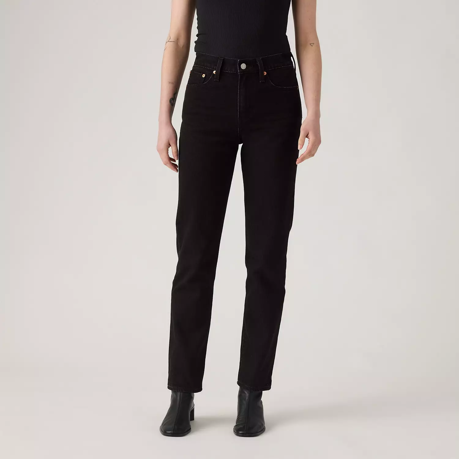 Женские джинсы Wedgie Slim Fit Levi's, цвет She's In The Zone - Black — фото 2