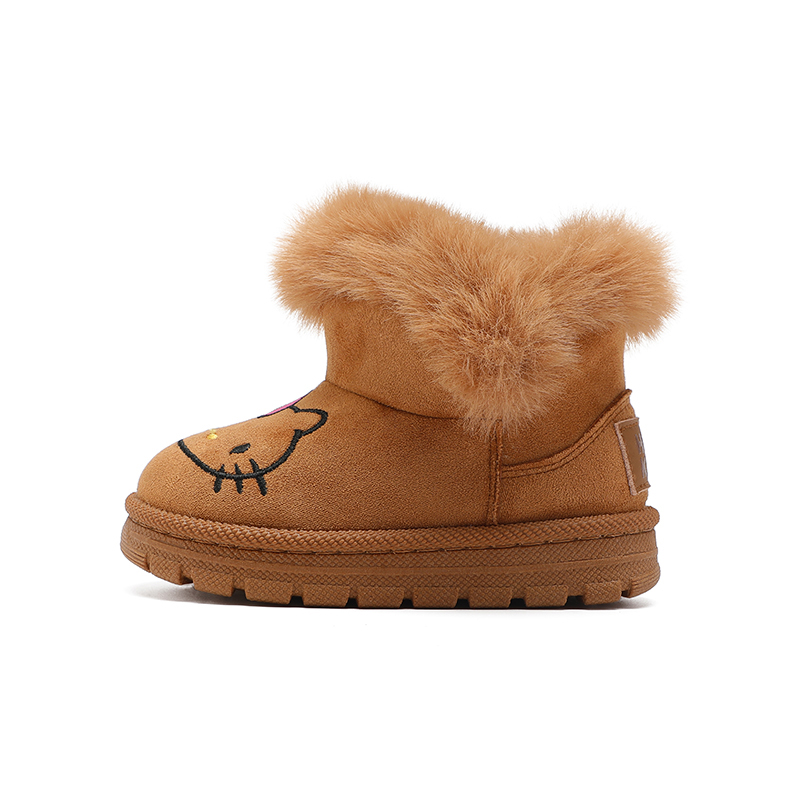 

Hello Kitty Hello Kitty Абразивостойкие Легкие Утепленные Высокие Детские Снежные Ботинки Sanrio, camel